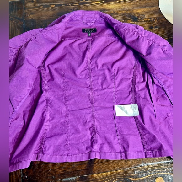 Escada Sport - Blazer, made in Italy. Purple, size 42/ US 10. - Picture 7 of 8